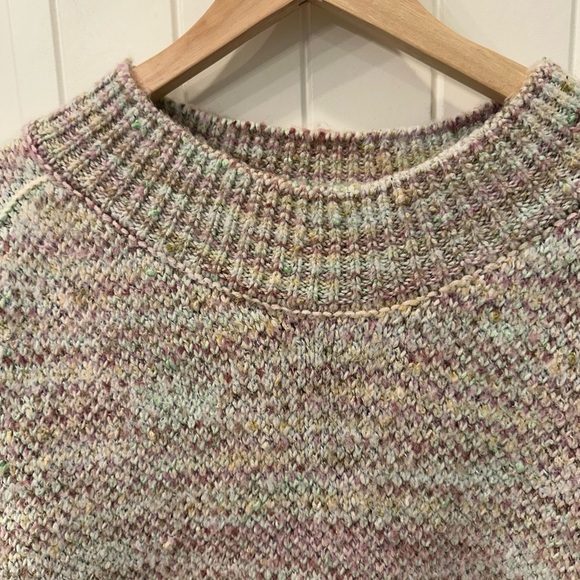 Free People Cotton Candy Pullover Sweater Size Medium Oversized EUC - Picture 4 of 8